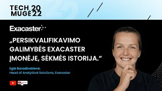 TECH MUGĖ 2022 pranešimai: EGLĖ BARADINSKIENĖ iš „Exacaster“