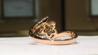 1.50 Carat Chocolate & White Diamond Ring in 14K Rose Gold