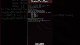 How To Create New User On Linux