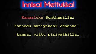 Kannodu Kanbadhellam Karaoke with lyrics | jeans | Arrahman | with swaram notes | Innisai Mettukkal