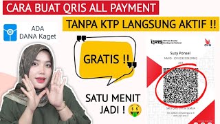 BUAT QRIS ALL PAYMENT TANPA KTP/KYC TERBARU 2023 ! COCOK UNTUK PELAJAR DAN ANAK JB!!!!