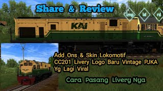 Share Skin & Add ons Lokomotif Logo Baru Vintage PJKA terbaru & Cara pemasangannya Trainz Simulator