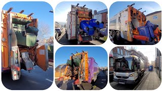 Refuse Trucks Compilation!! Veolia, RMBC, Suez