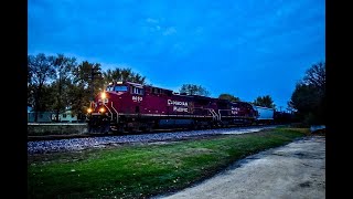 CP 8053 Takes 473 West at Monroe Center Il on a new Schedule