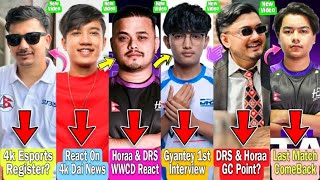 4k Esports In Register Process?😱|Mr Hyozu React 4k Dai Esports News |DRS Gyantey Interview |GC Point