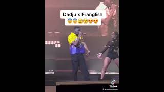 dadju et franglish c'est chaud sur scène #dadju #franglish #shorts