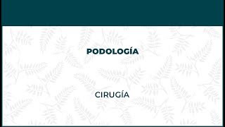 Cirugía Podológica. Podología - FisioClinics Barcelona, Barna