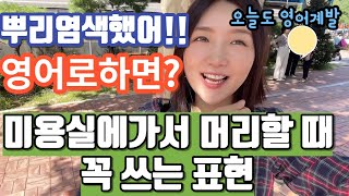 오늘도1분영어_ 뿌리염색했어 영어로하면? |미용실가서 머리할때 꼭 쓰는 패턴 |일상영어 |생활영어 |1분영어표현