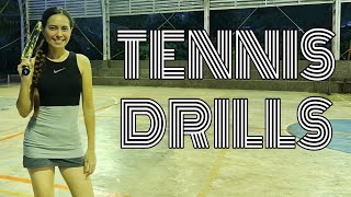 TENNIS DRILLS | FOREHANDS | BACKHANDS | DRIVE VOLLEYS | SMASH | BOHOL TENNIS