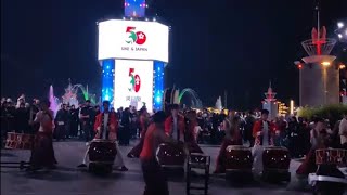 Japanese Drummers Celebrating 50yrs of UAE&JAPAN Ties