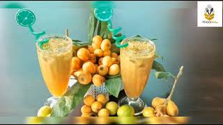 Fresh Loquat Juice🍹Recipe by Food Box.|Refreshing Summer drink|#Loquotjuice #YummyJuice #FoodBox.