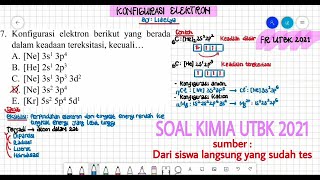 FR part 5 BOCORAN SOAL KONFIGURASI ELEKTRON (UTBK 2021)