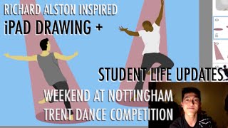 iPad Drawing + Talking about Nottingham Trent's Student Dance Competition