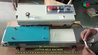 LONG COTTON WICK MACHINE