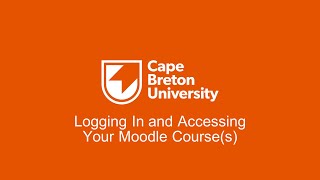 Logging In and Accessing Your Moodle Courses