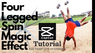 HOW TO EDITING 4 LEGGED SPIN MAGIC EFFECT USING CAPCUT | TUTORIAL FOR COMPLETE BEGINNERS 💯✅