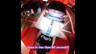 Tow truck takes car in less than 60 seconds