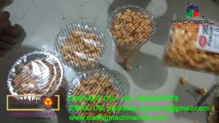 AUTOMATIC POPCORN GLASS PACKING MACHINES, LASSI /JUICE PACKING MACHINES, CUP SEALER