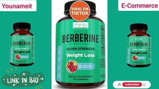 Berberine Supplement 1000mg Potent Botanical Capsules for Weight #berberine #weightloss #energyboost