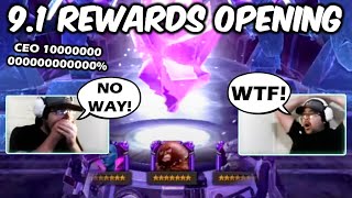 Mcoc 9.1 Rewards Opening! 7x 7 Star Crystals 1x Titan Crystal! Best Opening Ever!