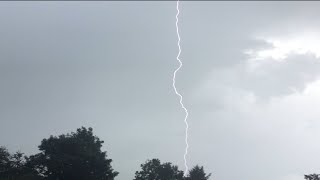 CLOSE LIGHTNING STRIKE! Thunderstorms Limerick 17th June 2023