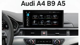 Android Radio Audi A4 B9 A5 تركيب شاشة اندرويد لسيارة اودي A4 B9 A5 كاميرا خلفية للسيارة Car radio