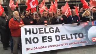 CCOO: Concentración en Toledo contra la criminalización de la huelga y en apoyo a ‘Los 8 de Airbus’