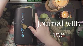 journal with me using ephemera from @pixelsnotperfect | traveler's notebook