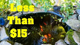 Fish POND FILTER Cheap DIY Project Less Than $15 Homesteading 101 Comet Goldfish