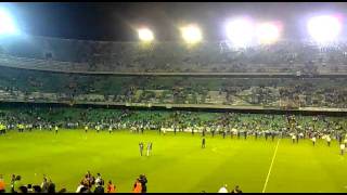 Real Betis-C.D. Tenerife 2011 Aficción en el campo después del partido