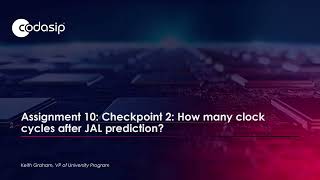 Assignment 10: Checkpoint 2: How many clock cycles after JAL prediction?