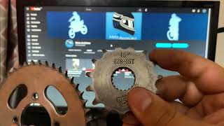 Tema al detalle sprockets Suzuki En/Gn 125