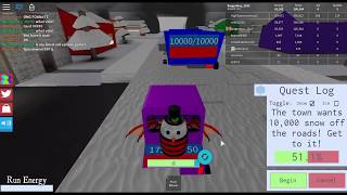 Roblox snow shoveling sim HE IS INSPECTING ME!!! ep1