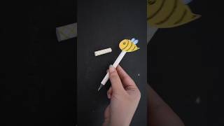 DIY Bee Pen Decoration/ Pen-Pencil Topper Craft/ School supplie#shorts #penciltopper #pendecoration