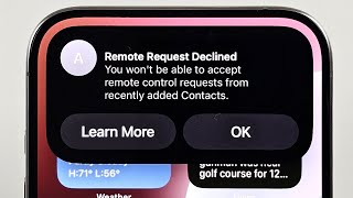 iPhone Remote Request Declined iOS 18? SOLVED