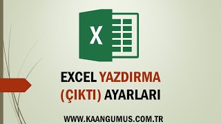 Excel Yazdırma (Çıktı) Ayarları - Excel Yazdırma Alanı Belirleme - #Excel