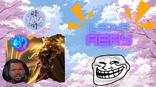 Leona Aery (Trolling) Pixel ! best build pour support (S12) 🥳