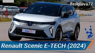 Renault Scenic E-TECH 2024 - Maniobra de esquiva (moose test) y eslalon | km77.com