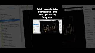 #fullwaverectifier #pcb #design using #easyeda #electronics #tech #diy #pcblayout #3d