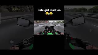 Cute girl reaction 😂😂 Cute girl Rona lagi 😍😍 #zx10r #zx6r #rajadc #viral #trending #shorts #short