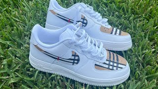 HOW TO: Custom Burberry Air Force 1