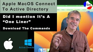 Apple MacOS Connect To Active Directory - A One Liner !!