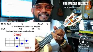 VAI EMBORA TRISTEZA @ArlindoCruz TROCA DE ACORDES NO #cavaco TUTORIAL COMPLETO COM 11 POSIÇÕES