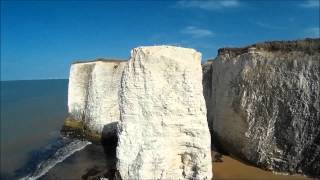 The beautiful Botany bay in Kent filmed by a drone