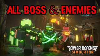 【ROBLOX】Tower Defence Simulater(TDS) all boss & enemie