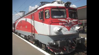 CFR Passengers' Electric Locomotive 477-821-9 at Brașov, Romania[August13th, 2019]