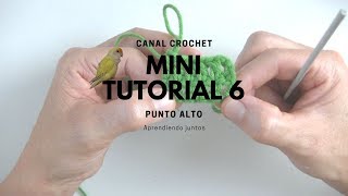 Punto alto o vareta tutorial  a crochet( double crochet)