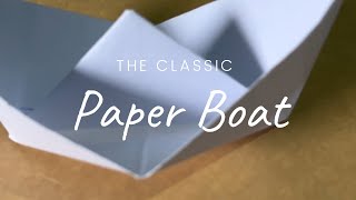 How to make a paper boat that floats / childhood memories / classic boat