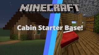 Simple Wooden Cabin + Attic! | Minecraft Starter Base Design / Minecraft House Design