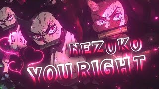 Demon Nezuko [Edit/AMV] You Right "Smooth"Alight Motion.Edits